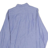 NAUTICA Mens Blue Button-Down Oxford Shirt S Casual Cotton Blend Long Sleeve