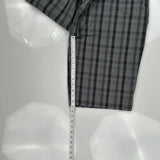 Dickies Checked Cargo Shorts - 36W 12L Gray Cotton Blend