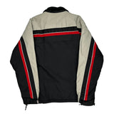 Tommy Hilfiger Striped Ski Jacket - Small Gray Polyester