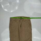 Carhartt Double Knee Carpenter Pants - 34W 30L Khaki Cotton