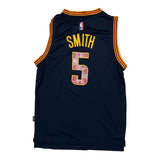 Cleveland Cavaliers Adidas #5 Jr Smith Jersey - Large Navy Polyester