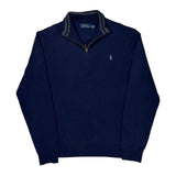 Ralph Lauren 1/4 Zip - XL Navy Cotton