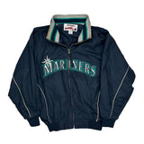 Mariners Majestic Mlb Baseball Jacket - Medium Navy Polyester