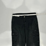 Dickies Cargo Trousers - 32W 30L Black Cotton