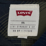 Levis Checked Flannel Shirt - 2XL Multicoloured Cotton
