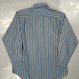 Ralph Lauren Striped Shirt - Large Blue Cotton