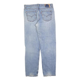 LEVI'S Mens Regular Fit Light Blue Denim Jeans W36 L34 Classic Zip Cotton Blend