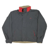 NAUTICA Womens Grey & Red Nylon Zip Jacket M Lightweight Casual