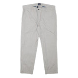 DOCKERS Mens Cotton Blend Beige Regular Fit Straight Trousers W36 L27 Classic