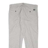 DOCKERS Mens Cotton Blend Beige Regular Fit Straight Trousers W36 L27 Classic