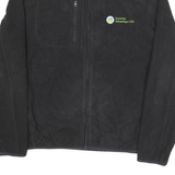 TIMBERLAND Womens Black Outdoor Jacket L Polyester Woven Plain Zip Long Sleeve