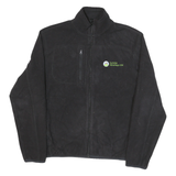 TIMBERLAND Womens Black Outdoor Jacket L Polyester Woven Plain Zip Long Sleeve