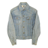 LEE Mens Blue Denim Jacket S Cotton Blended Button Closure Classic Fit
