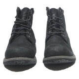 TIMBERLAND Womens Classic Lace-Up Black Leather Boots UK 5 Rugged Outdoor