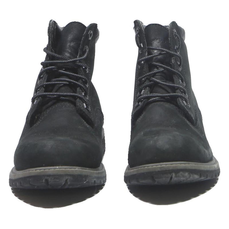 TIMBERLAND Womens Classic Lace-Up Black Leather Boots UK 5 Rugged Outdoor