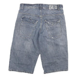 DZO Mens Shorts Blue Casual Denim XL W32 Cotton Blend Comfortable Stylish