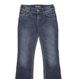 SILVER Womens Jeans Blue Regular Bootcut Denim Medium W27 L34 Stylish Comfort