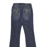SILVER Womens Jeans Blue Regular Bootcut Denim Medium W27 L34 Stylish Comfort