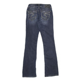 SILVER Womens Jeans Blue Regular Bootcut Denim Medium W27 L34 Stylish Comfort