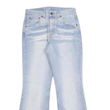 LEVI'S Womens Regular Fit Flared Denim Light Blue W30 L30 525 04 Zip Cotton