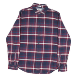HILFIGER DENIM Mens Blue & Red Checked Cotton Blend Shirt L Casual Wear