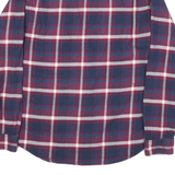 HILFIGER DENIM Mens Blue & Red Checked Cotton Blend Shirt L Casual Wear