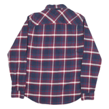 HILFIGER DENIM Mens Blue & Red Checked Cotton Blend Shirt L Casual Wear