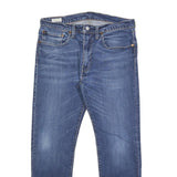LEVI'S 502 Big E Mens Jeans Blue Slim Straight Denim Medium W34 L27 Classic Fit