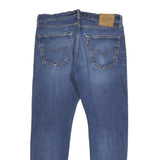 LEVI'S 502 Big E Mens Jeans Blue Slim Straight Denim Medium W34 L27 Classic Fit