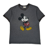 Disney Cartoon T-Shirt - Medium Gray Cotton Blend