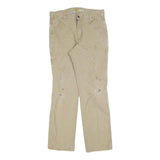CARHARTT Mens Cotton Blend Beige Relaxed Fit Straight Trousers W33 L32 Workwear