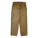 Dickies Carpenter Trousers - 30W 32L Brown Cotton