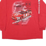 WINNERS CIRCLE Mens Red Kasey Kahne Racing Graphic Long Sleeve Crew Neck T-Shirt