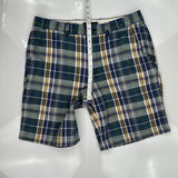 Tommy Hilfiger Checked Chino Shorts - 36W 10L Multicoloured Cotton