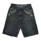 Unbranded Denim Shorts - 34W 12L Gray Denim