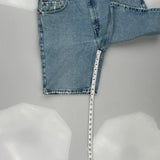 505 Levis Denim Shorts - 36W 10L Light Wash Cotton