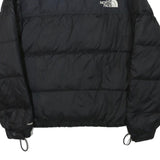 THE NORTH FACE Mens Black Outdoor Jacket XS Polyester Blend Plain Zip Puffer