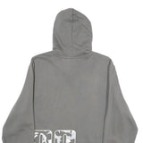 PUMA Mens Grey Hoodie L Cotton Blend Logo Print Pullover Sweatshirt