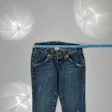 True Religion Contrast Stitch Jeans - 29W US 4 Blue Denim