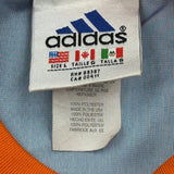 Made In USA Adidas Long Sleeve Football Shirt - Large Orange Polyester