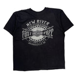 New River Harley-Davidson Harley Davidson Graphic T-Shirt - XL Black Cotton