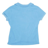 TOMMY HILFIGER Womens Blue Short Sleeve Plain L Polo Shirt Cotton Comfort Fit