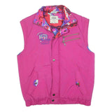 CRUYFF Womens Pink Polyester Active Sports Zip Jacket M Plain Casual Lightweight