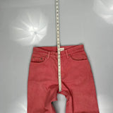 Made In USA Levis Jeans - 30W 28L Red Cotton