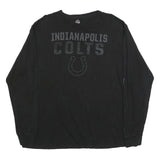 MAJESTIC Mens Black Indianapolis Colts Graphic T-Shirt XL Long Sleeve Crew Neck