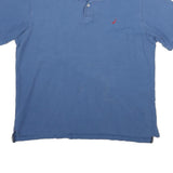 NAUTICA Mens Blue XL Cotton Short Sleeve Plain Polo Shirt Classic Fit