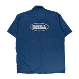 Brill Metal Works Dickies Short Sleeve Shirt - Large Blue Polyester Blend