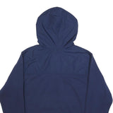 CHAMPION Mens Navy Blue Pullover Hoodie M Cotton Blend Half Zip Hooded