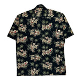 Campia Moda Floral Hawaiian Shirt - Medium Black Cotton