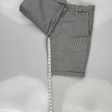 Carhartt Pinstripe Chino Shorts - 32W 11L Grey Cotton